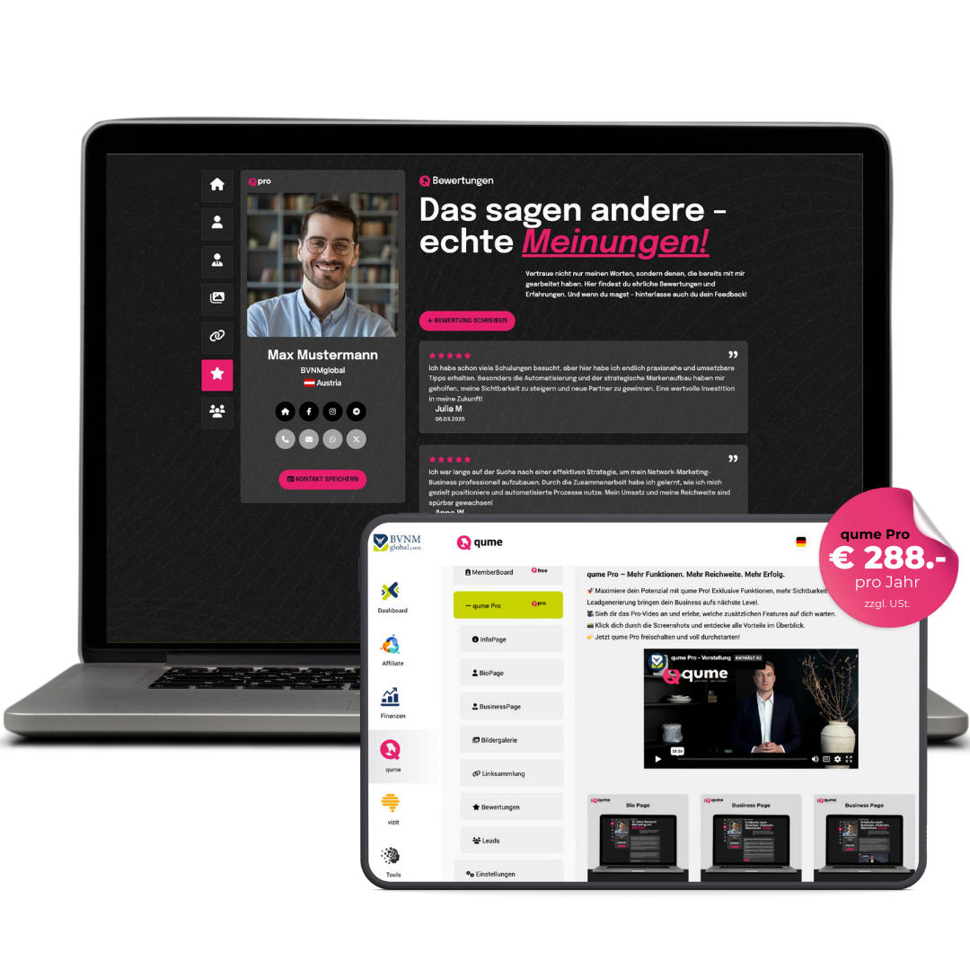 qume - Deine perfekte Lösung für digitale Präsenz und Erfolg