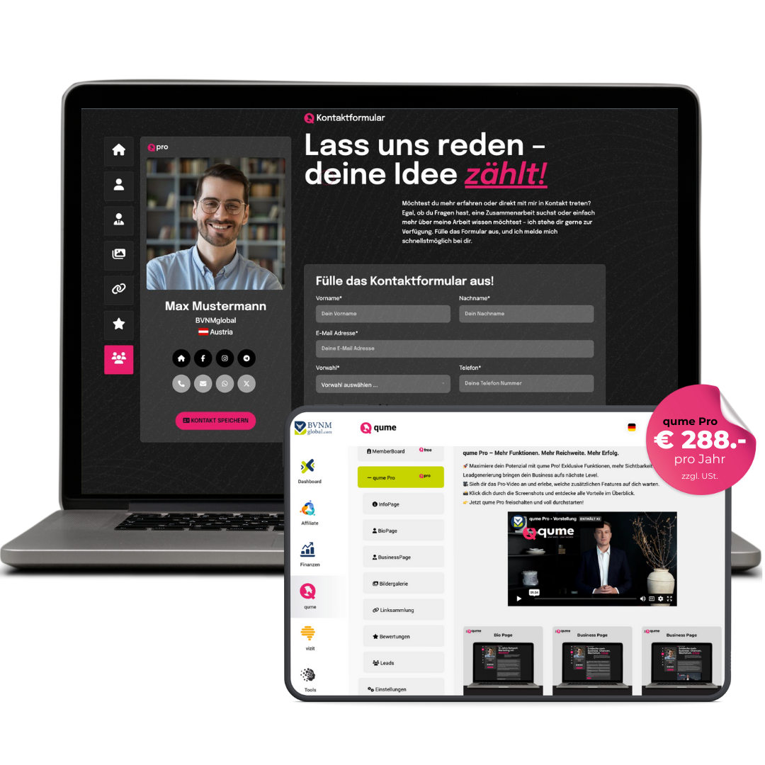 qume - Deine perfekte Lösung für digitale Präsenz und Erfolg