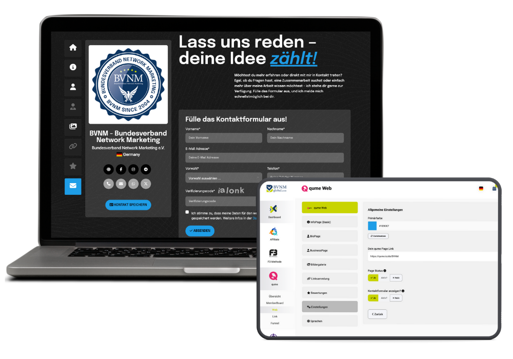 qume - Deine perfekte Lösung für digitale Präsenz und Erfolg