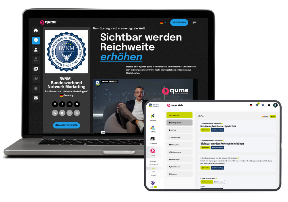 qume - Deine perfekte Lösung für digitale Präsenz und Erfolg